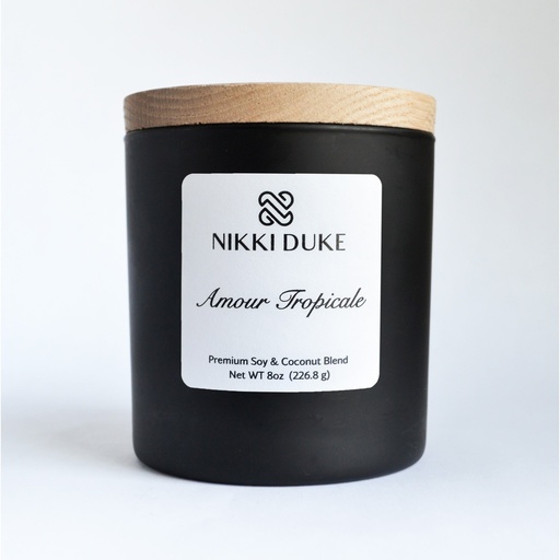 [41002] Nikki Duke Amour Tropicale 8 oz Premium Soy + Coconut Candle